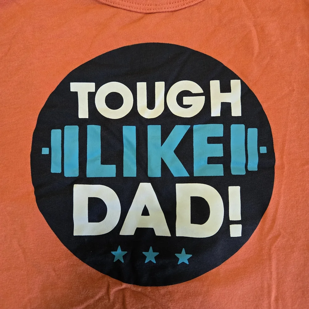 OshKosh B'gosh 5 Todder Orange 'Tough Like Dad' Tee
